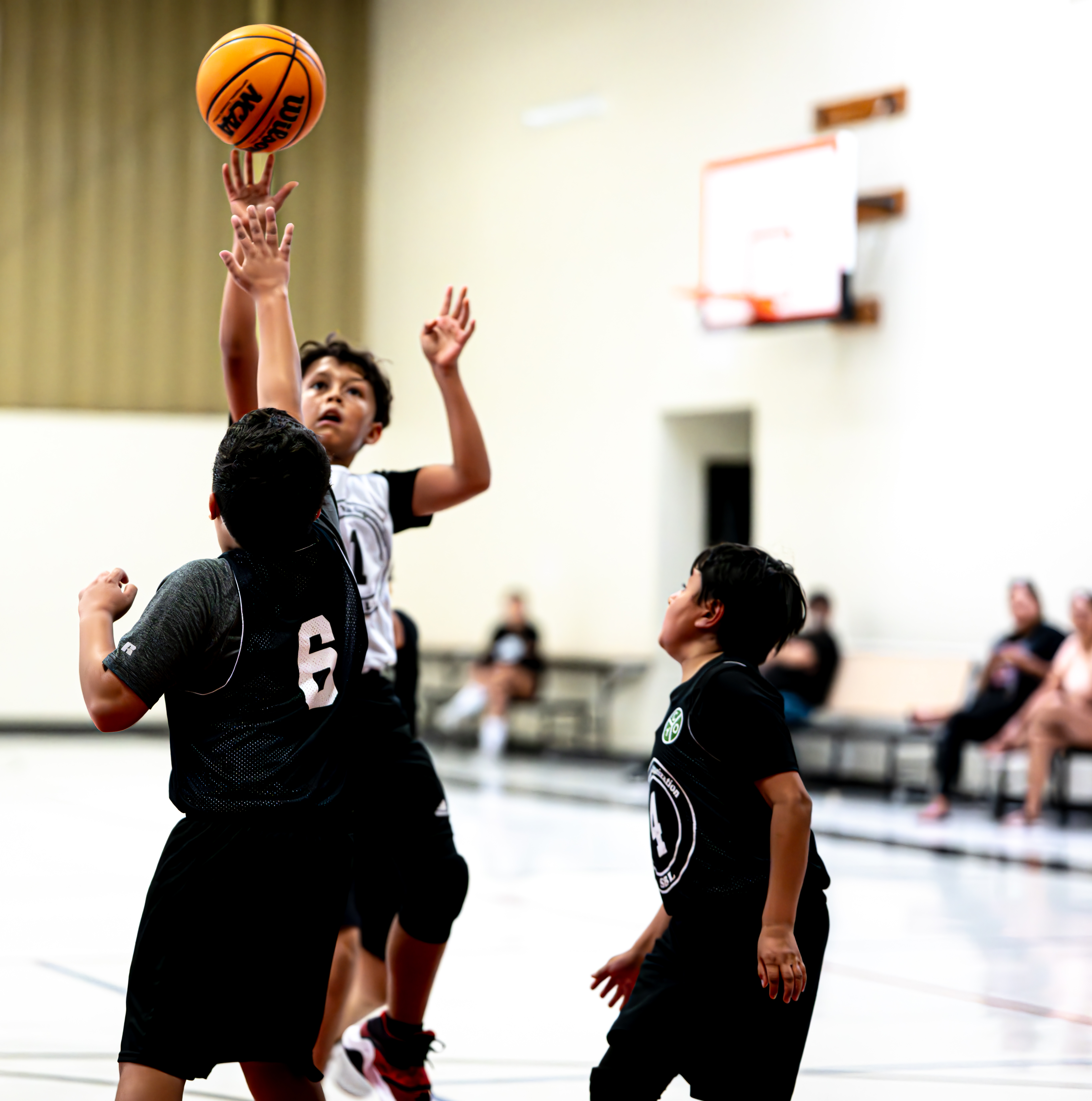 Youth playing team sports